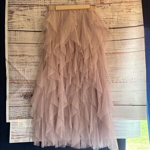 Elegant Pink Tulle Skirt